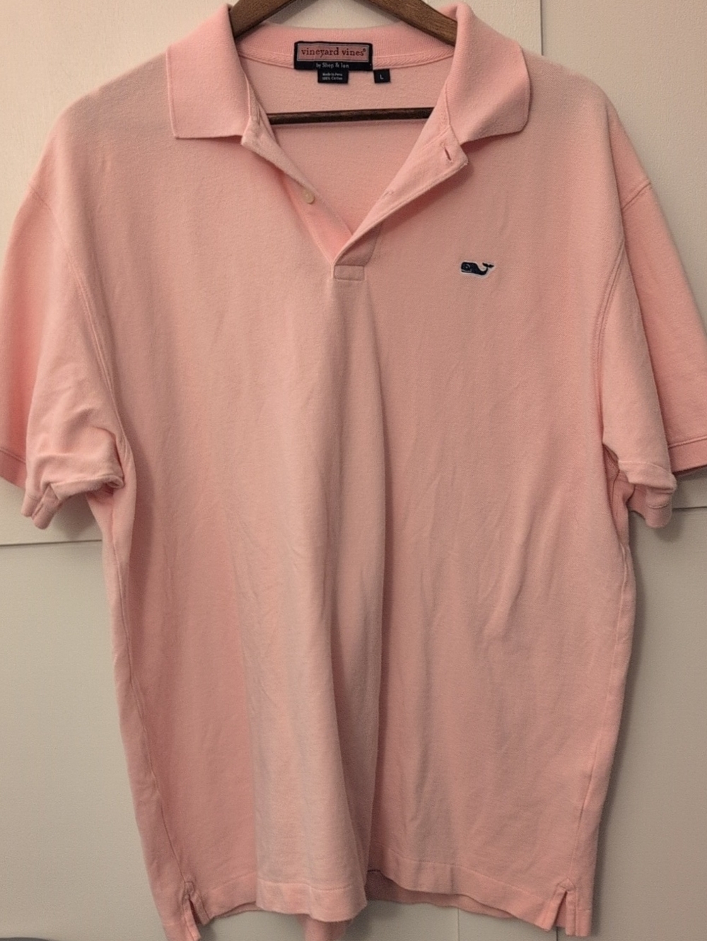 Vineyard Vines Men’s Pink Polo Shirt - Classic Whale Logo